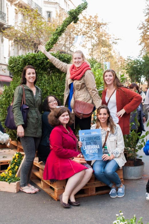 A group of students in Argentina.