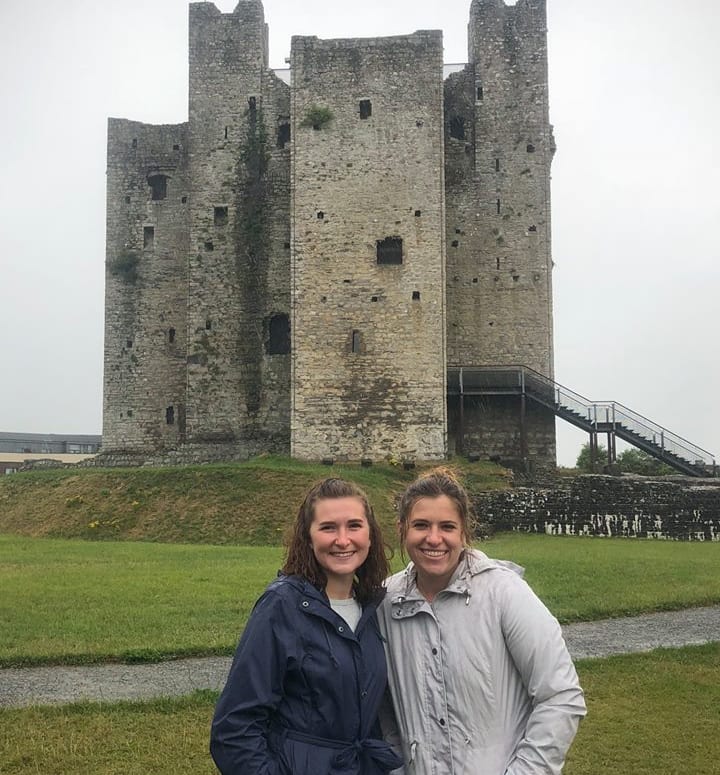 Two students in Maynooth, Ireland.