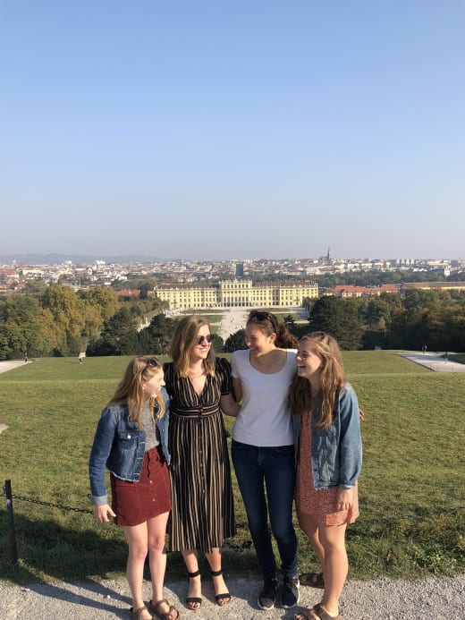 A group of students in Salzburg, Austria.