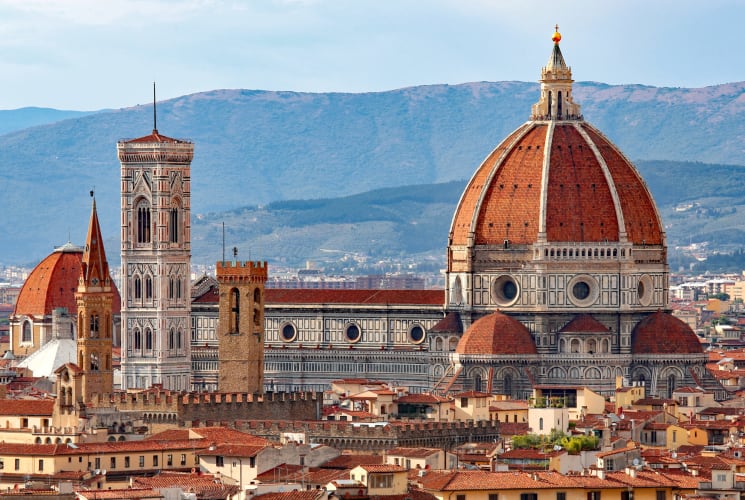 Florence, Italy city buildings.