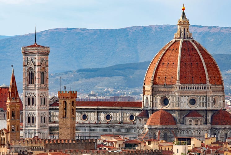 Florence, Italy city buildings.