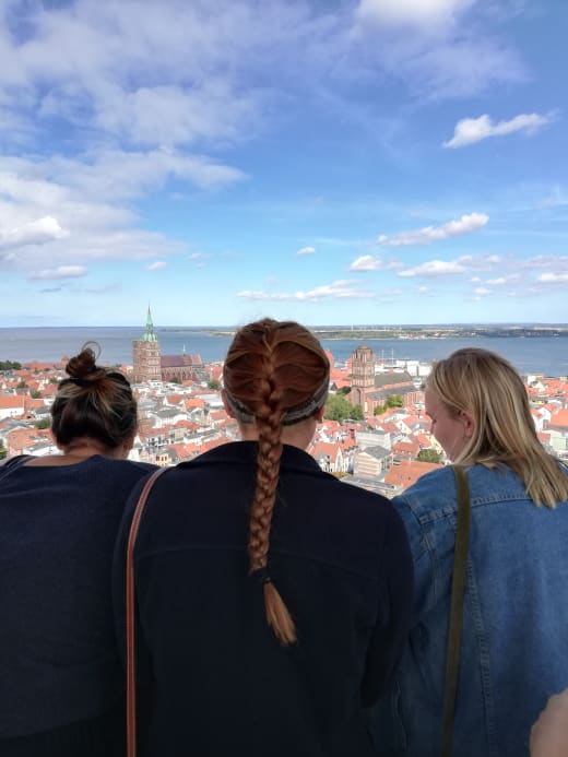 Three students in Germany.