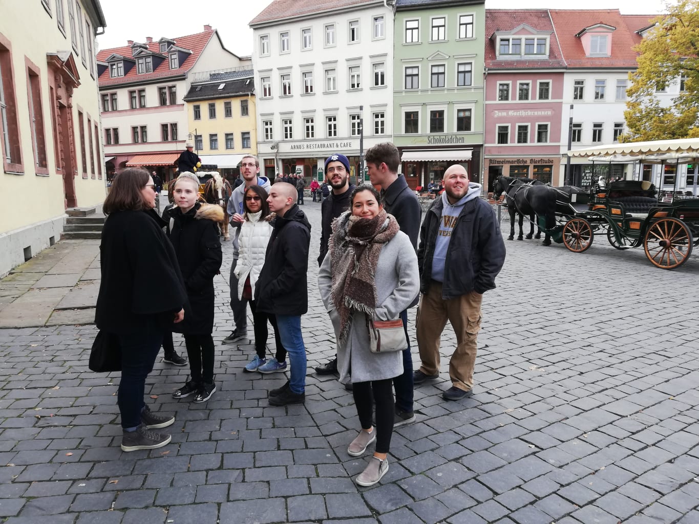 A group of students in Berlin.