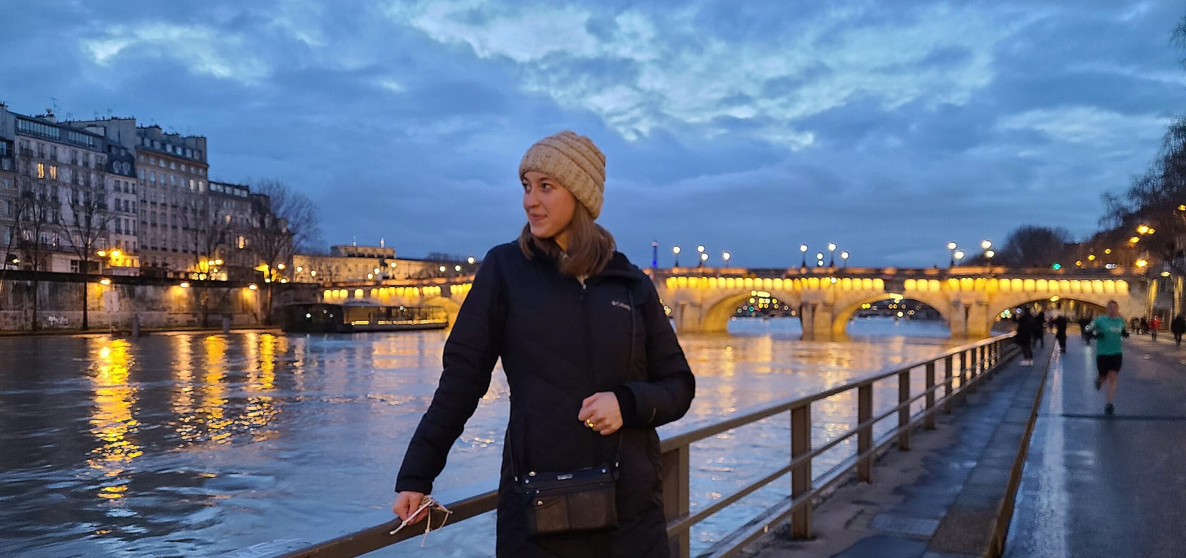 Girl posing in Paris.