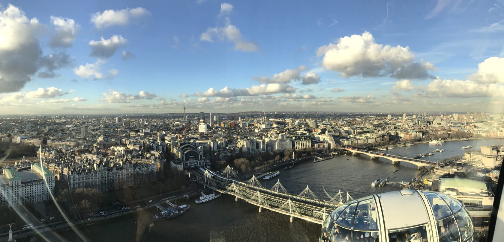 An aerial view of London.