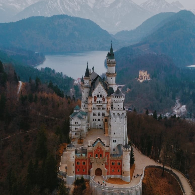 Neuschwanstein Castle in Germany.