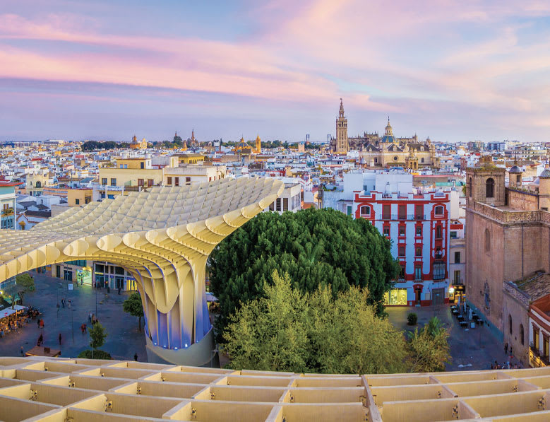 Seville, Spain cityscape.