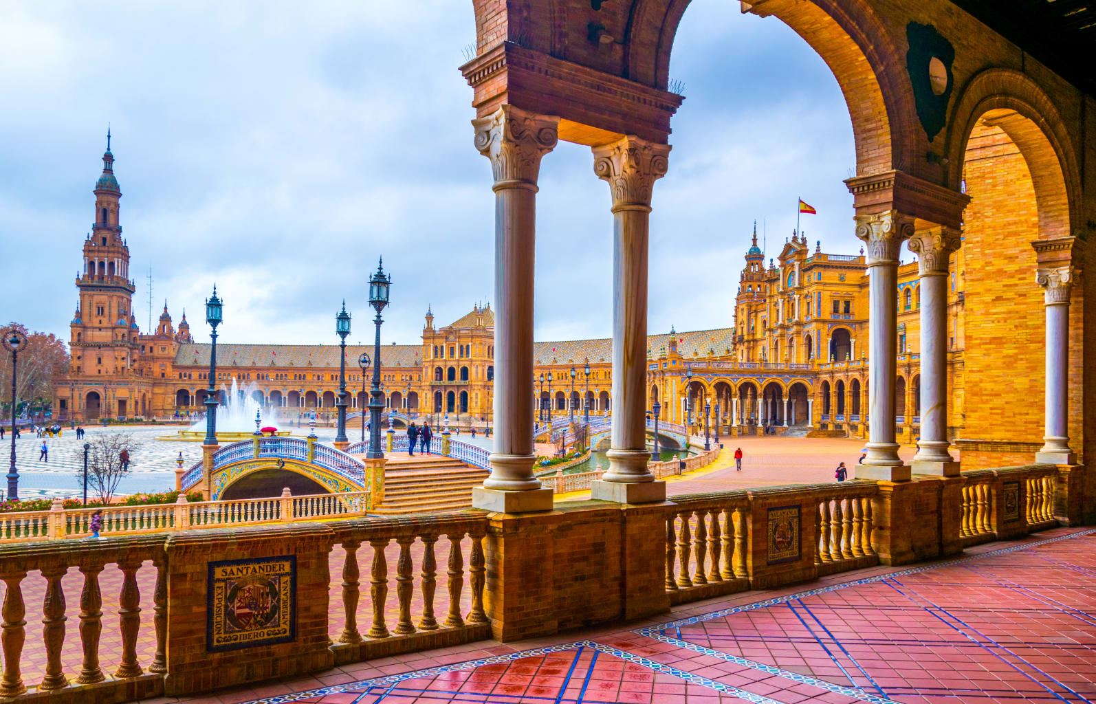 Plaza de Espana in Seville, Spain.