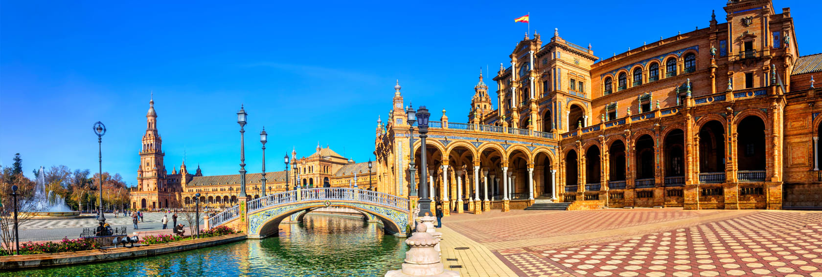 Plaza Espania in Sevile, Spain